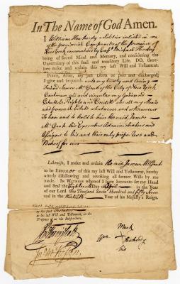 Probated will of William Hawkerdy, 1760