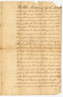 Probated will of Obediah Hunt, 1760