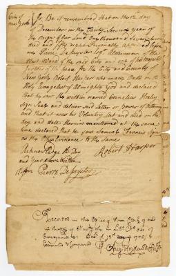 Probated will of Cornelius Healey, 1760