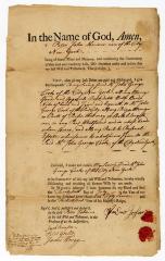 Probated will of Peter John, 1760