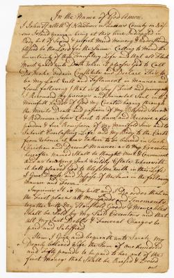 Probated will of John Hallett, 1760