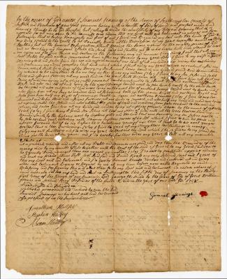 Probated will of Samuel Jennings, 1760