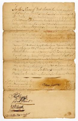 Probated will of Ann Parsons, 1760