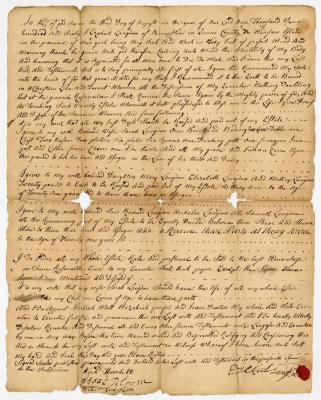 Probated will of Ezekiel Langdon, 1760