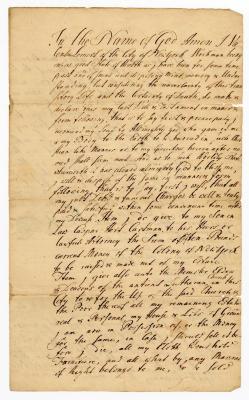 Probated will of Valentine Lemert, 1760