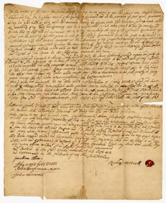 Probated will of Richard Merrell, 1760