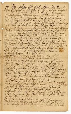 Probated will of Abraham Lakerman, 1760