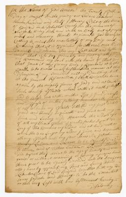 Probated will of Henry Light, 1760