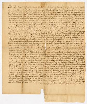 Probated will of Samuel Lawrence, 1760