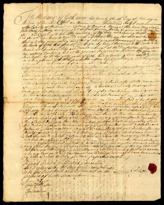 Probated will of William Johnson, 1760