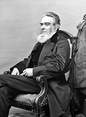 Civil War. Portrait of Edward Bates seated