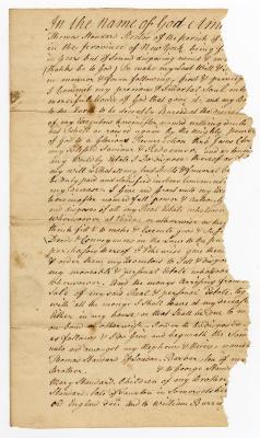 Probated will of Thomas Standard, 1760