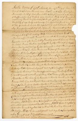 Probated will of Gertrey Sommerindike, 1760