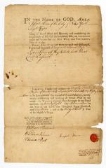 Probated will of Joseph Thorn, 1760