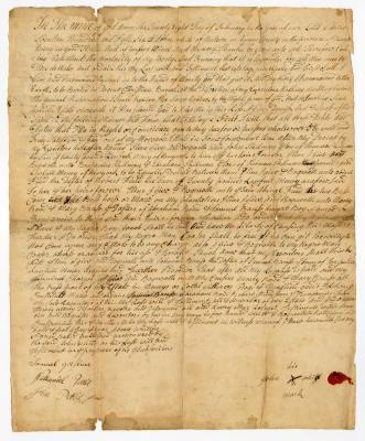 Probated will of John White, 1760