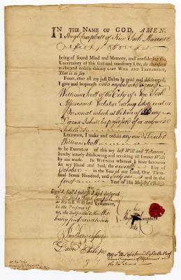 Probated will of Hugh Campbell, 1761