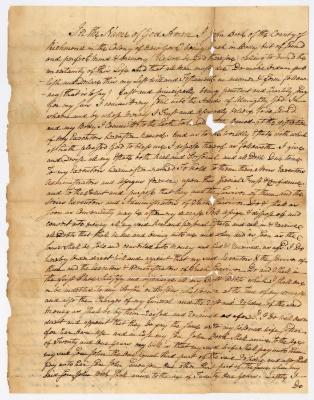 Probated will of John Beek, 1761