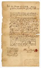 Probated will of William Beeckman, 1761