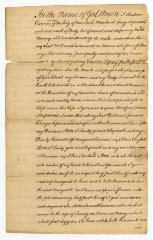 Probated will of Andrew Cannon Jr., 1761