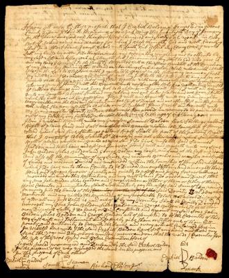 Probated will of Ezekiel Balden, 1761