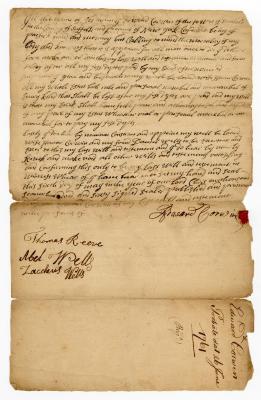 Probated will of Edward Corwin, 1761