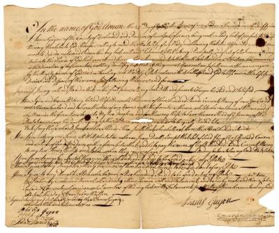 Probated will of James Guyon, 1761