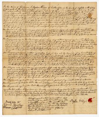 Probated will of Stephen Hedges, 1761