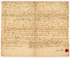 Probated will of Tristram Dodge, 1761