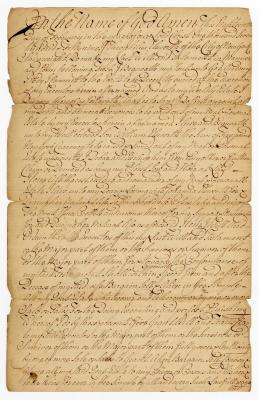 Probated will of Theophilus Elsworth, 1761