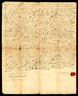 Probated will of John Morhows, 1761