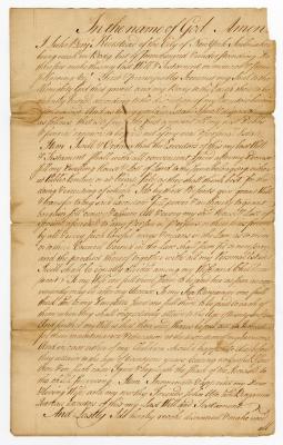 Probated will of Luke B. Kierstead, 1761