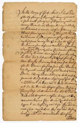 Probated will of Evert Pels, 1761