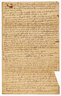 Probated will of James Kelly, 1761