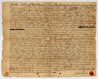 Probated will of Thomas Pears, 1761