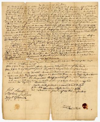 Probated will of Zaccheus Rose, 1761