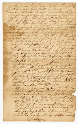 Probated will of Stephen Reno, 1761