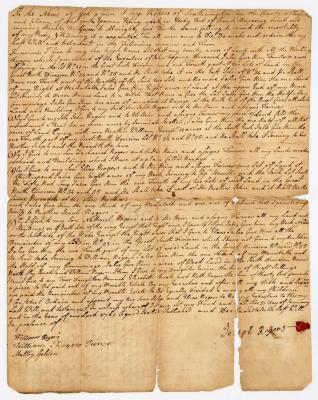 Probated will of Joseph Rogers, 1761