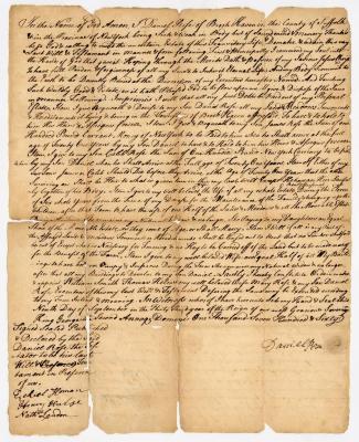 Probated will of Daniel Rose, 1761