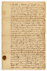 Probated will of Jacob Vanalla, 1761