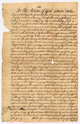 Probated will of William Bogart, 1762