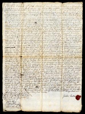 Probated will of John Embree, 1762