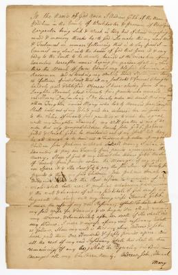 Probated will of Andrew Gibb, 1762