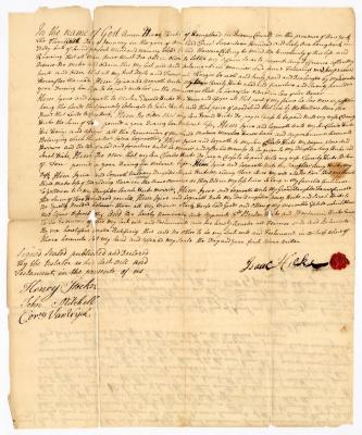 Probated will of Isaac Hicks, 1762