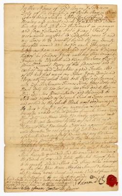 Probated will of Solomon Doty, 1762