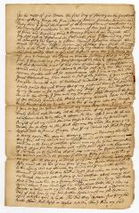 Probated will of Israel Honeywell, 1762