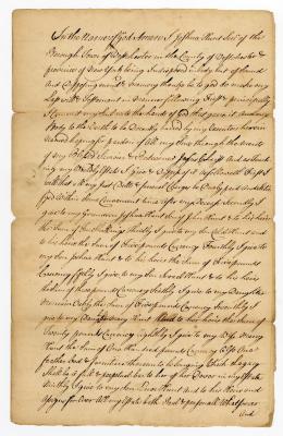 Probated will of Joshua Hunt, 1762