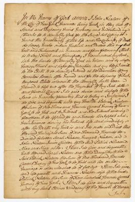 Probated will of John Nealson, 1762