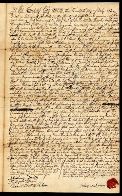 Probated will of John Salmon, 1762
