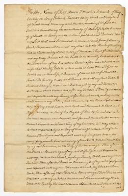 Probated will of Martin Schanck, 1762