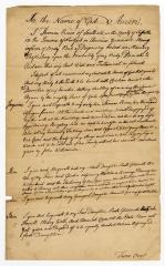 Probated will of Thomas Reeves, 1762